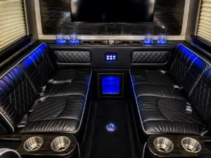 Luxury limo party interior