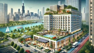 Aeriel View of a beautiful bulding