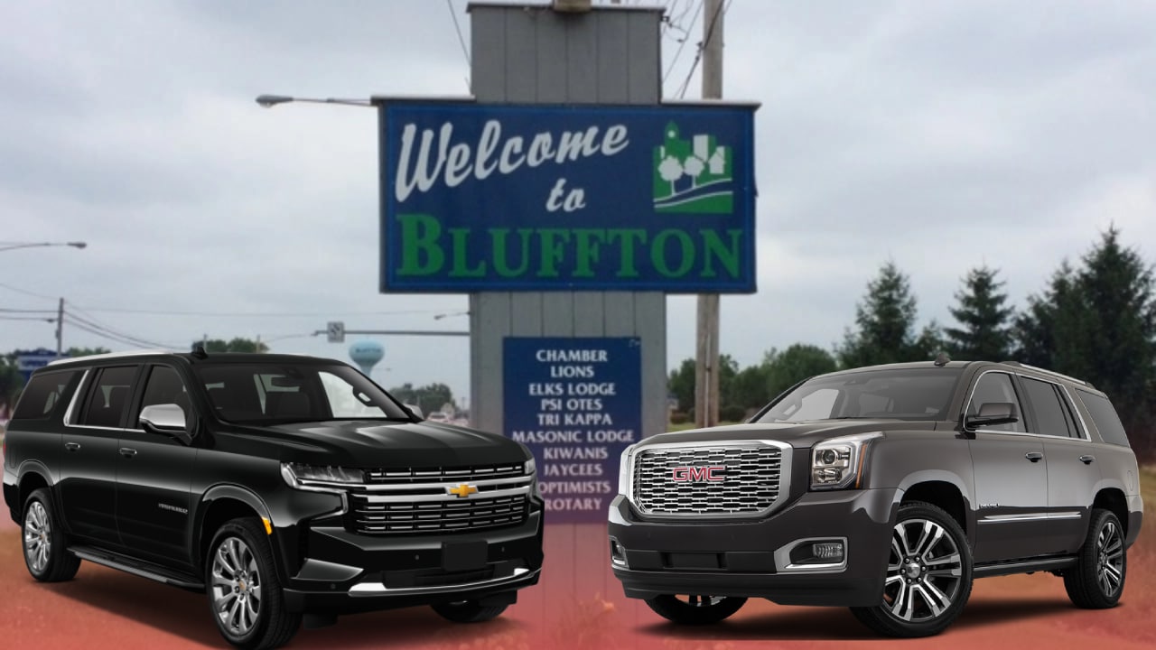 Limo And Car Service Bluffton IN Cheap Airport Transfer