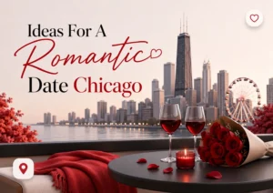 Romantic date by Chicago's waterfront