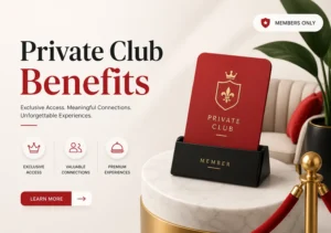 Private club membership benefits