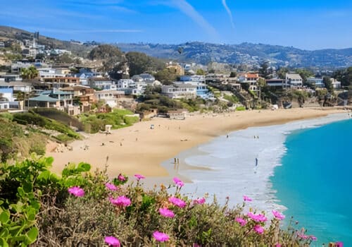 Crescent Bay of Laguna Beach, Orange County, California USA