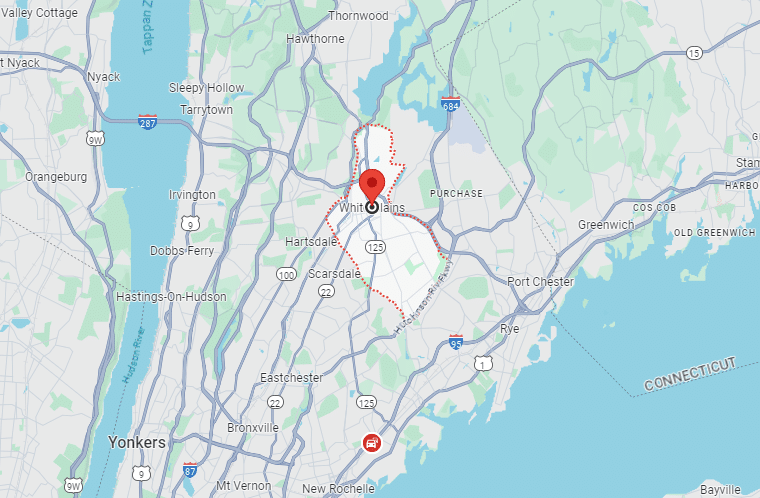 Map of White Plains NY