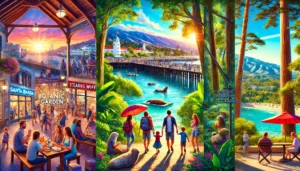 The engaging atmosphere of the Santa Barbara Zoo and Natural History Sea Center.