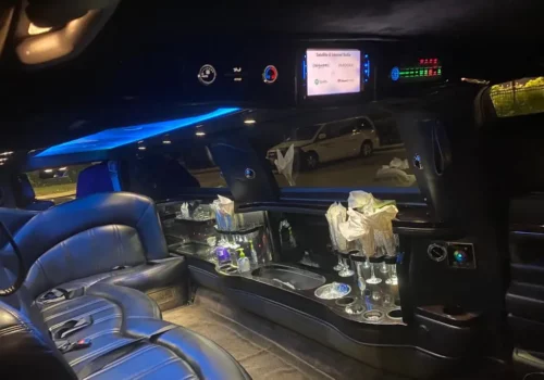 Interior of luxury Limousine