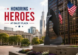 Honoring heroes at Daley Plaza c