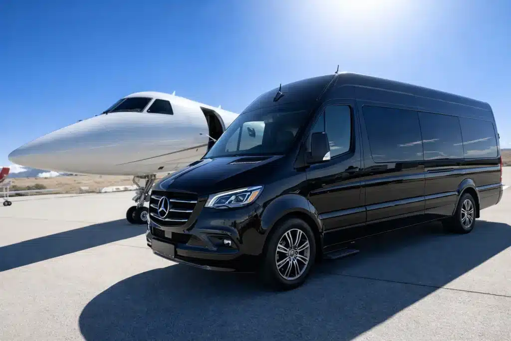 Luxury sprinter van transport