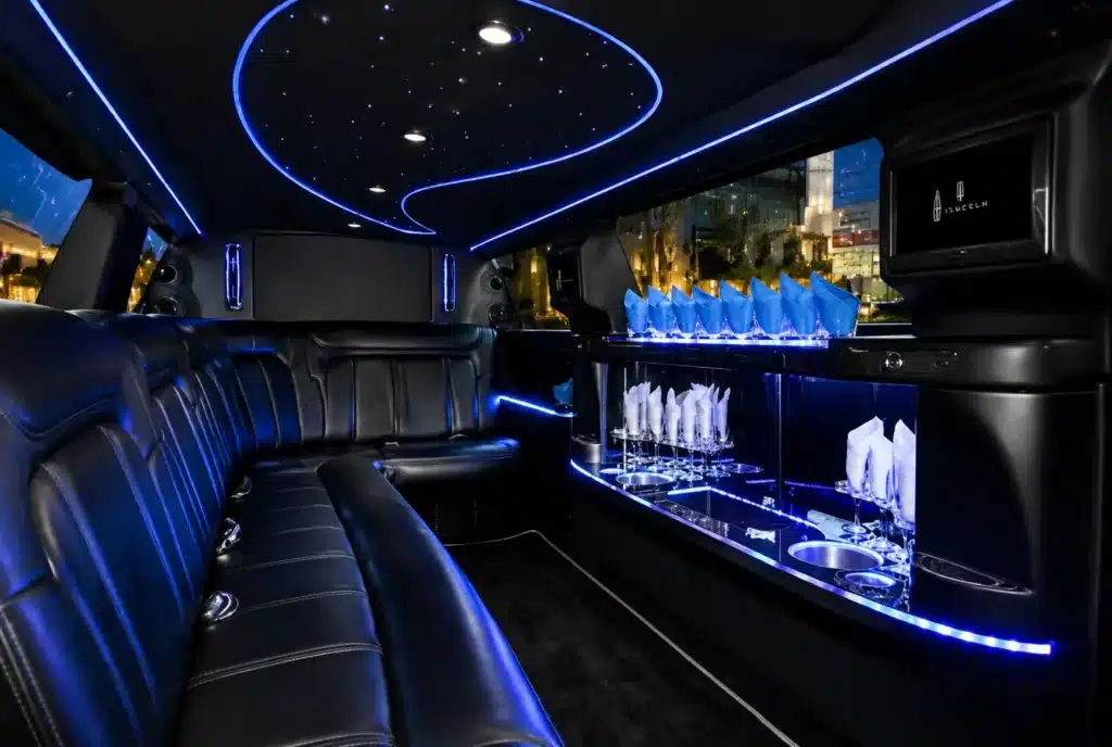 Lincoln limousine interior