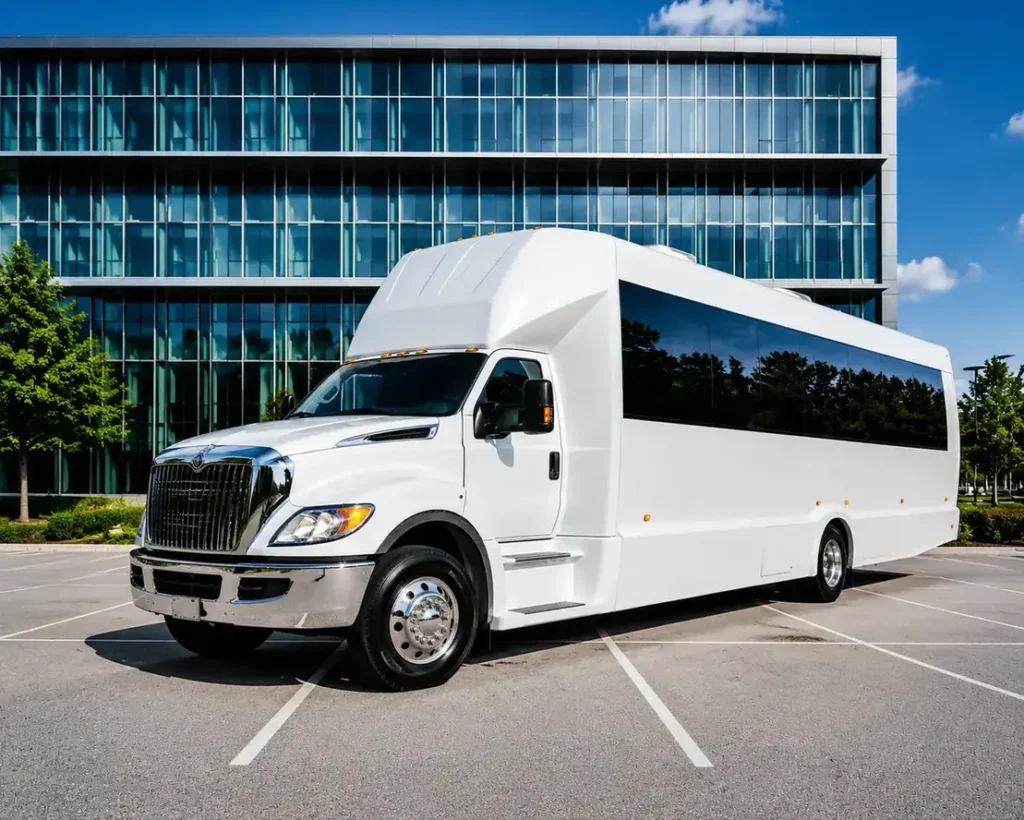 Modern shuttle bus
