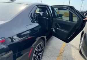 Sideview of Lavish Black Sedan
