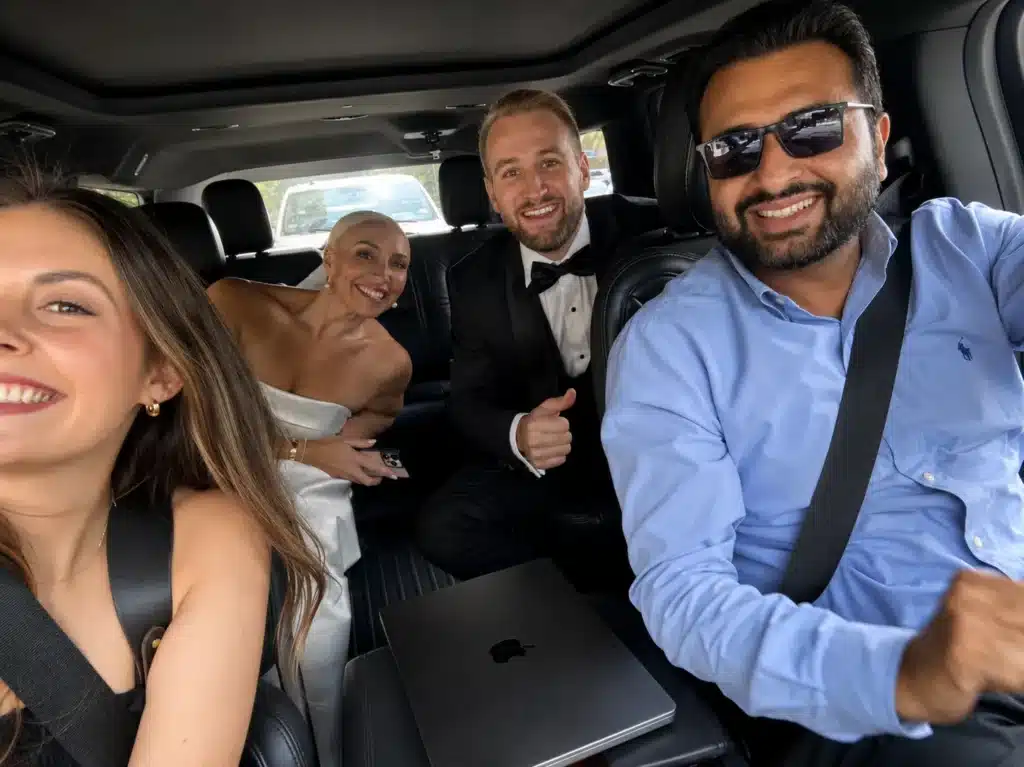 Celebration ride in a stylish SUV