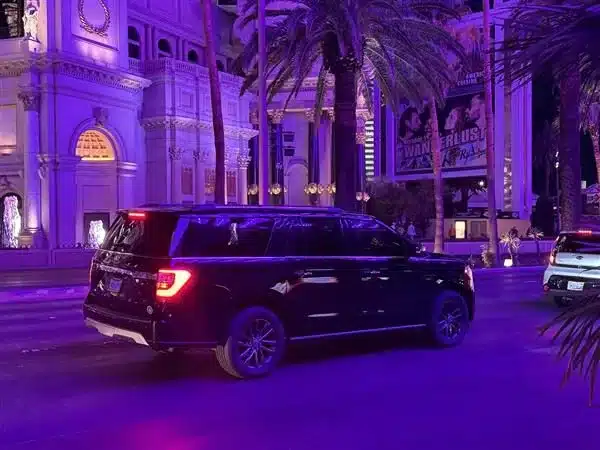 Black Full-Size SUV on the Road