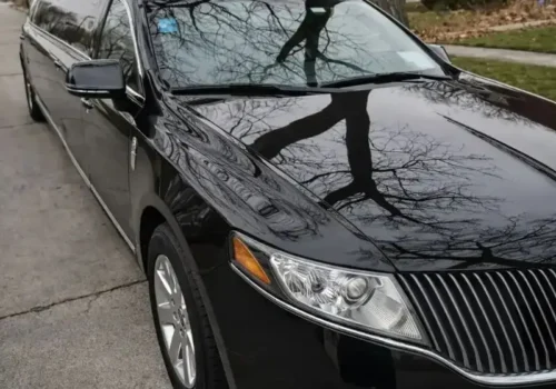 luxury black limousine service