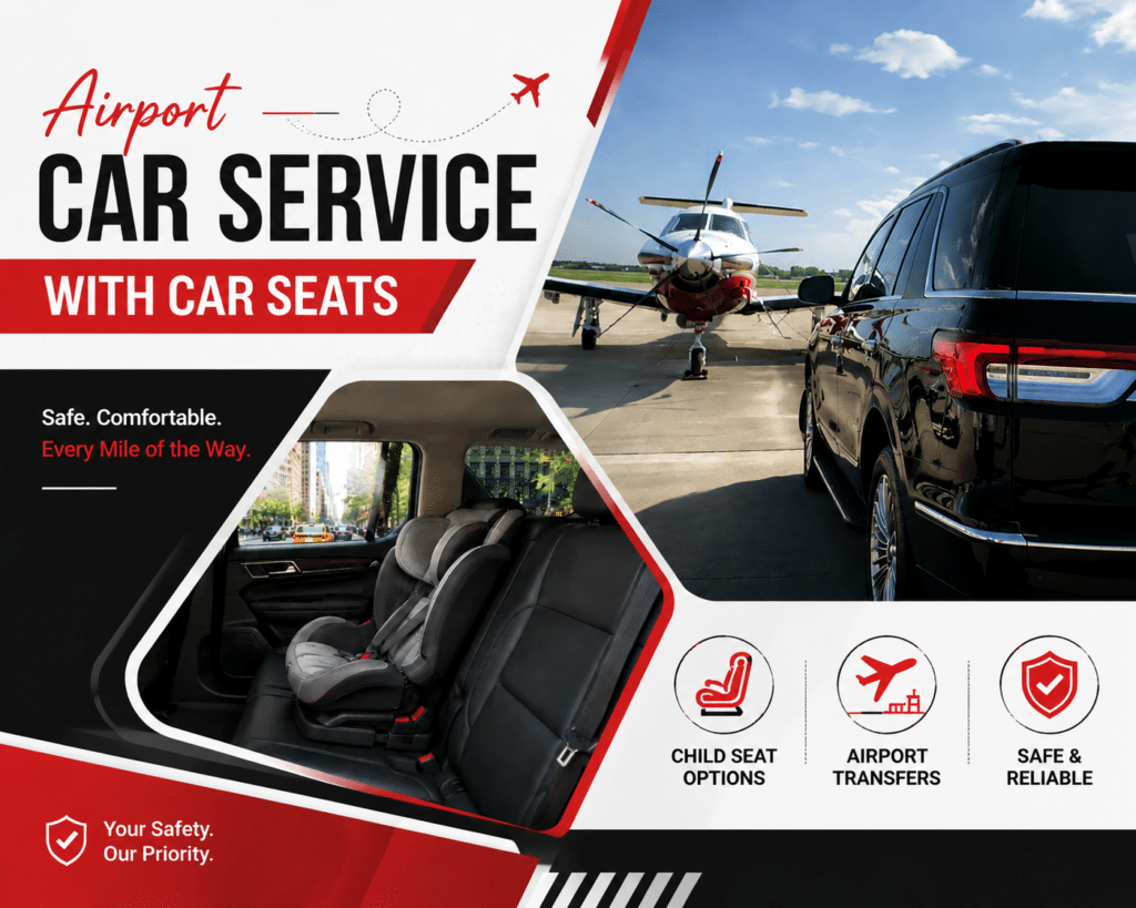 Airport car service with car seats