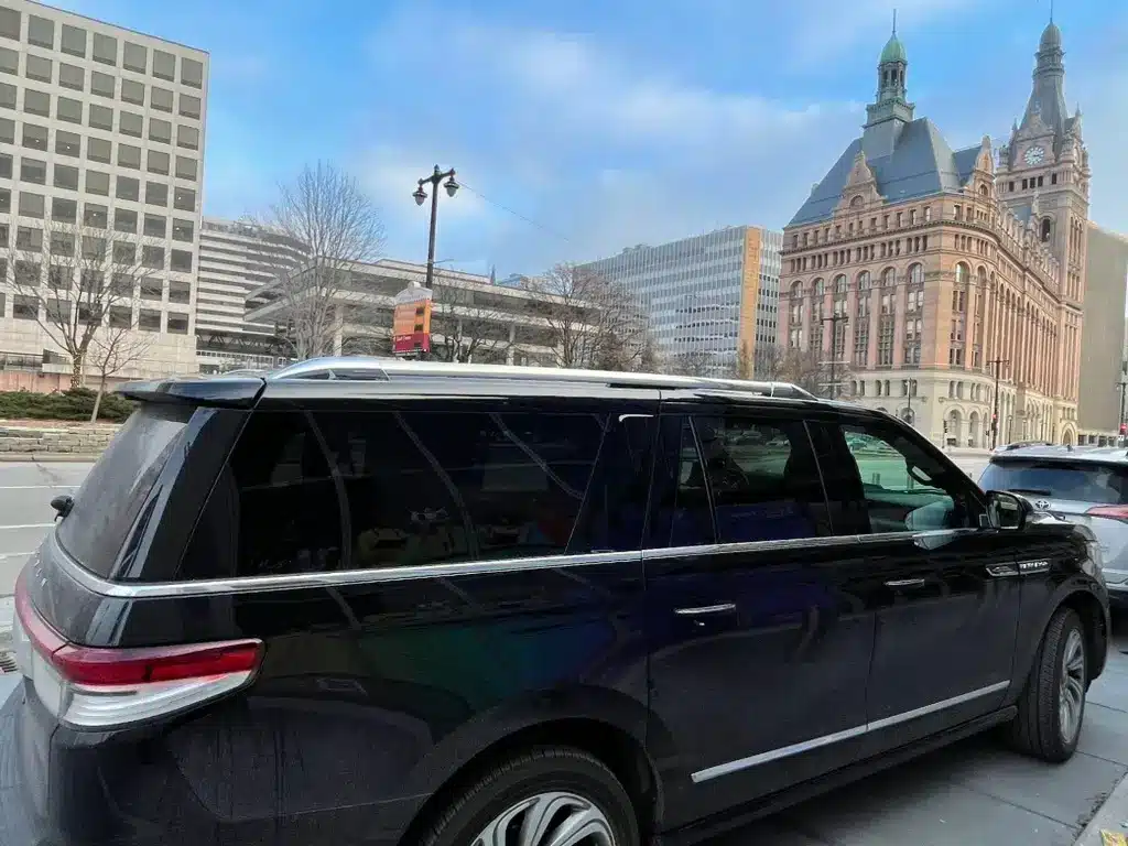Black on black suv
