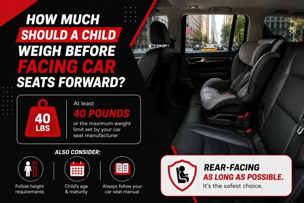 How Much Should a Child Weigh Before Facing Car Seats Forward