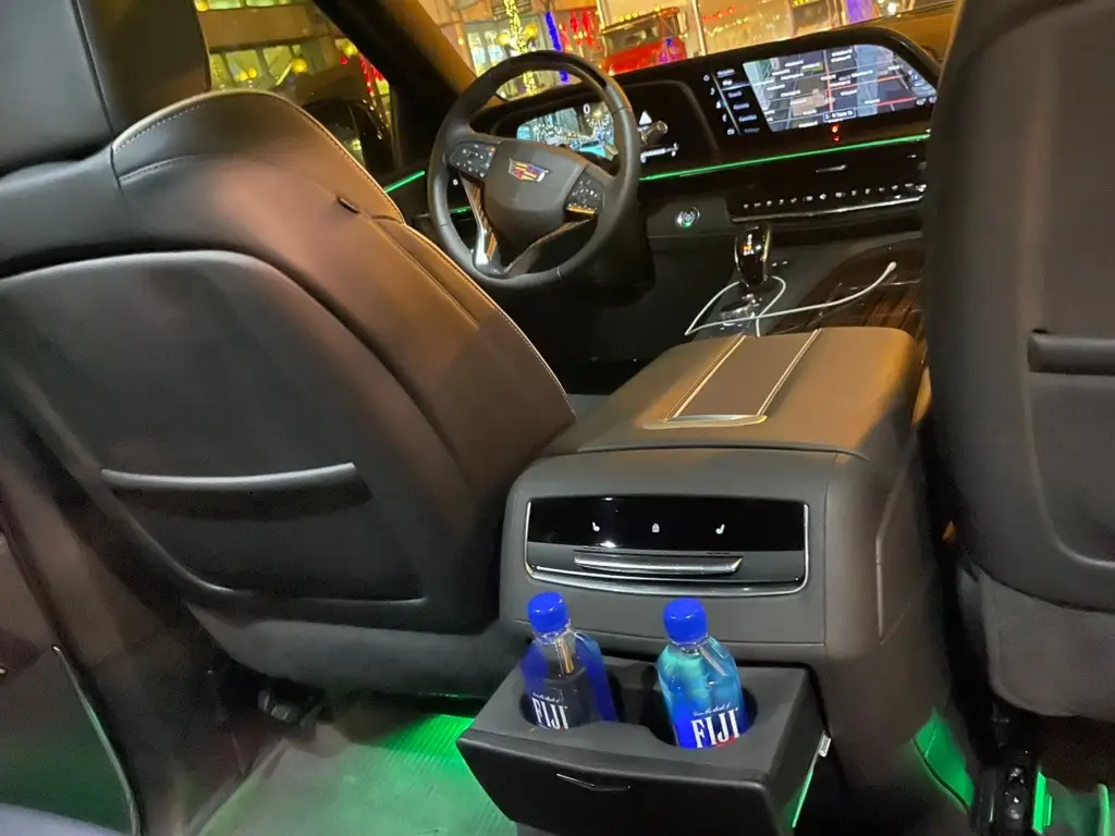 Interior of luxury SUV and comfortable